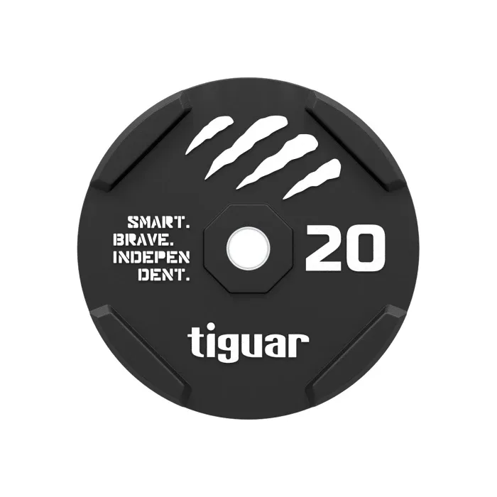 Czarny bumper gumowy tiguar o obciążeniu 20 kg, ustawiony pionowo