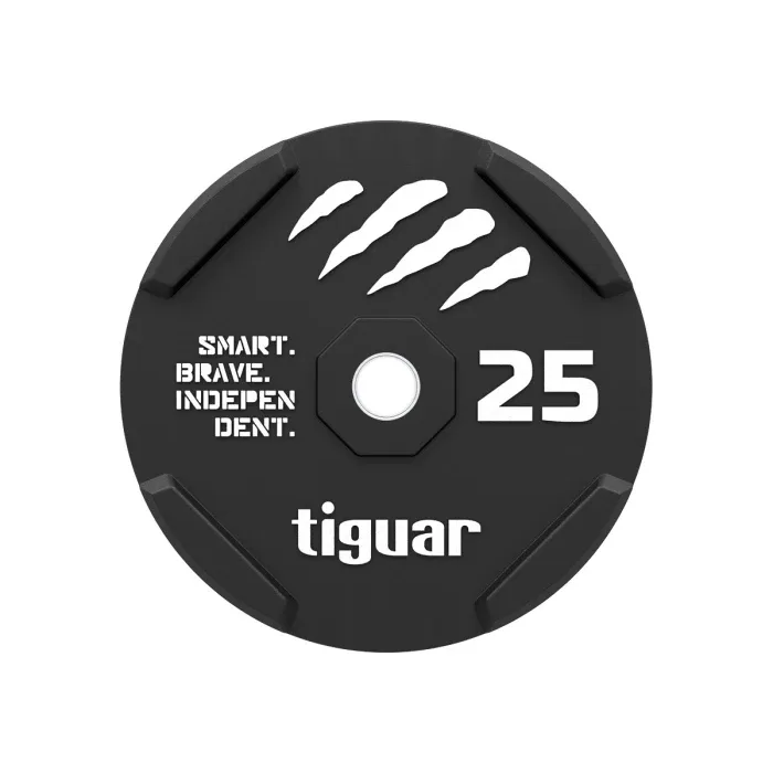 Czarny bumper gumowy tiguar o obciążeniu 25 kg, ustawiony pionowo